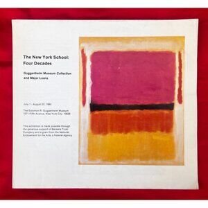 The New York School: Four Decades, Guggenheim Museum 1982 Fold-Out Catalog 40"